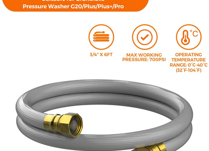 Pressure Washer Leader Hose 6FT for Grandfalls