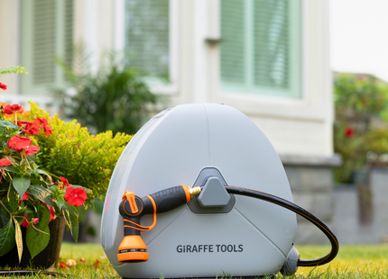 Ground-Mounted Retractable Hose Reel 82ft-130ft