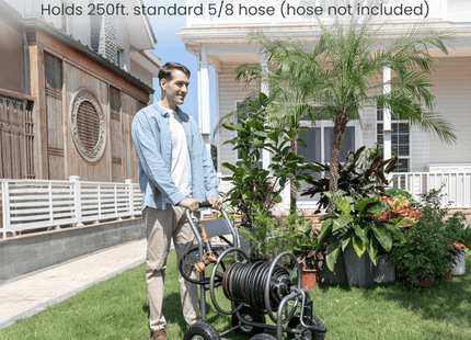 Garden Hose Reel Cart-4 Wheels-Heavy Duty