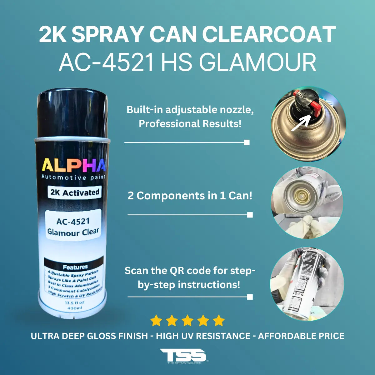 2k HS Spray Can Clearcoat – Blk Tie Detailing