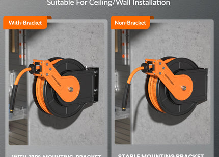 Retractable Air Hose Reel-Alloy Steel Reel-3/8in 25ft-50ft