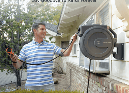 Retractable Garden Hose Reel-1/2in-155ft