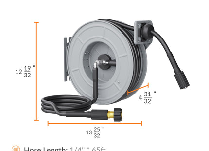 Retractable Pressure Hose Reel-1/4in