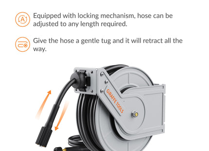 Retractable Pressure Hose Reel-1/4in