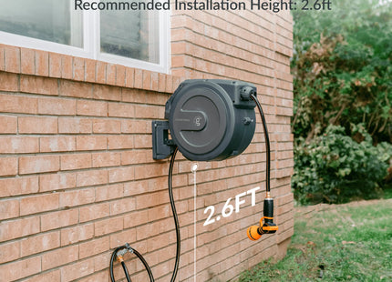 Retractable Garden Hose Reel 65ft-155ft