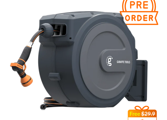 Retractable Garden Hose Reel 65ft-155ft