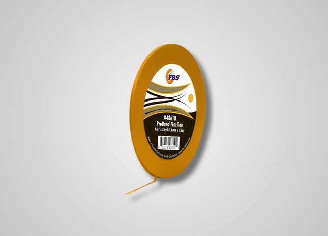 FBS Distribution 1/8"X36Y Fine Line Tape Proband Yellow