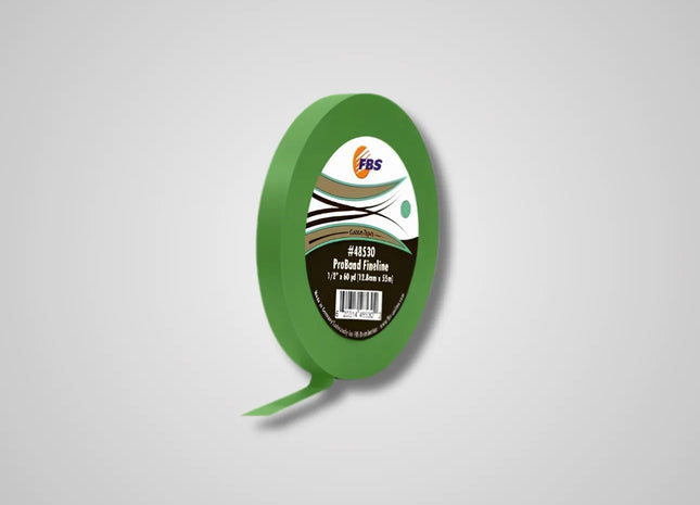 FBS Distribution Green Fine Line Proband Tape 1/2" x 60 Yds