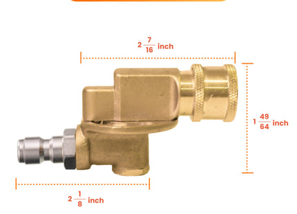 Pressure Washer Pivoting Coupler