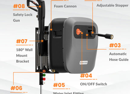 Grandfalls Retractable Pressure Washer G20