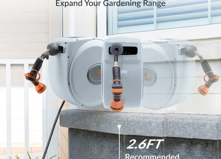 Retractable Garden Hose Reel-5/8 in-65ft