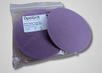 Purple Red OptiFoam Flexible Foam Sand Paper Disc