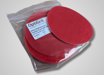 Red OptiFoam Flexible Foam Sand Paper Disc
