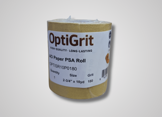 OptiGrit High Quality Long Lasting AO Paper PSA Roll 180 GRIT