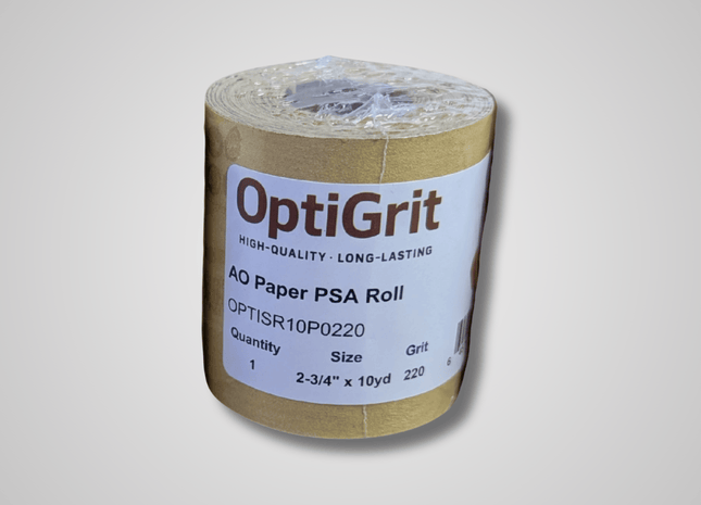 OptiGrit High Quality Long Lasting AO Paper PSA Roll 220 GRIT