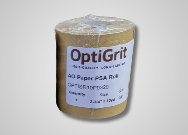 OptiGrit High Quality Long Lasting AO Paper PSA Roll 320 GRIT