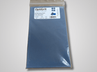 Packaged OptiGrit sandpaper on a gray background