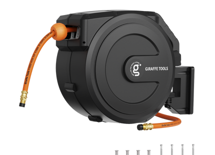 Retractable Air Hose Reel-PP Housing-3/8in-50ft