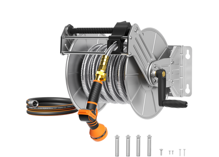 Wall Mounted Hose Reel-Stainless Steel-Heavy Duty