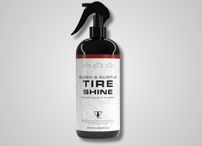 Sleek & Subtle Tire Shine | Natural Matte Finish – Blk Tie Detailing