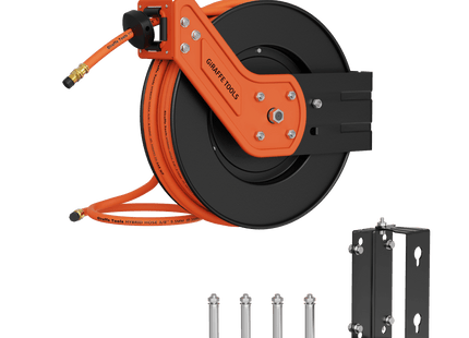 Retractable Air Hose Reel-Alloy Steel Reel-3/8in 25ft-50ft