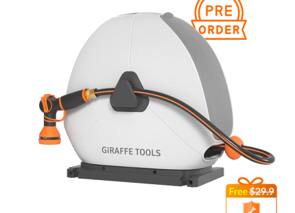 Ground-Mounted Retractable Hose Reel 82ft-130ft
