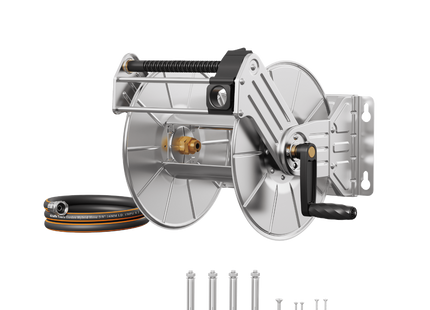 Wall Mounted Hose Reel-Stainless Steel-Heavy Duty