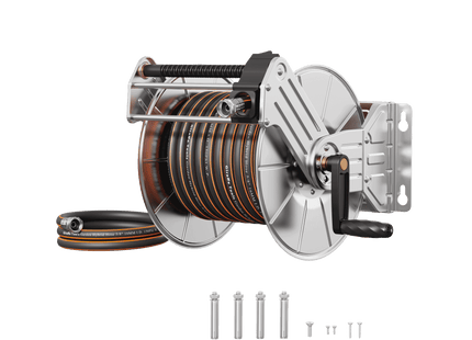 Wall Mounted Hose Reel-Stainless Steel-Heavy Duty